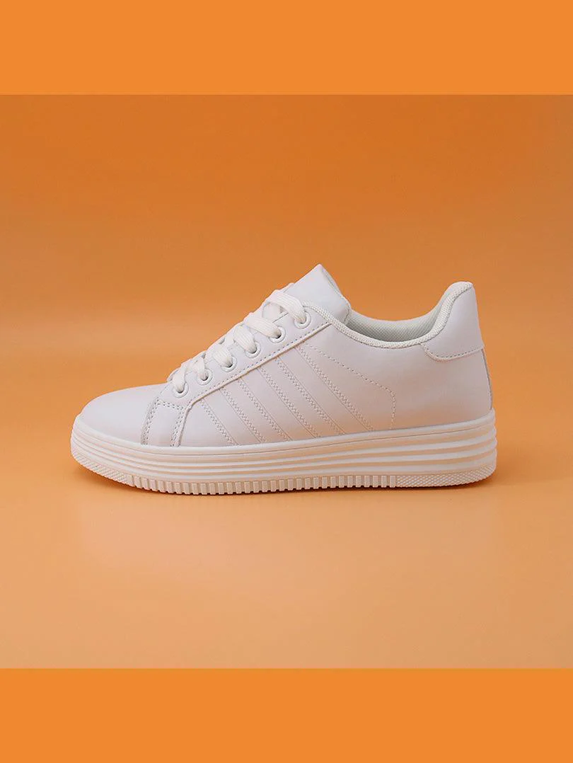 Baskets semelle haute à lacets - Image 5