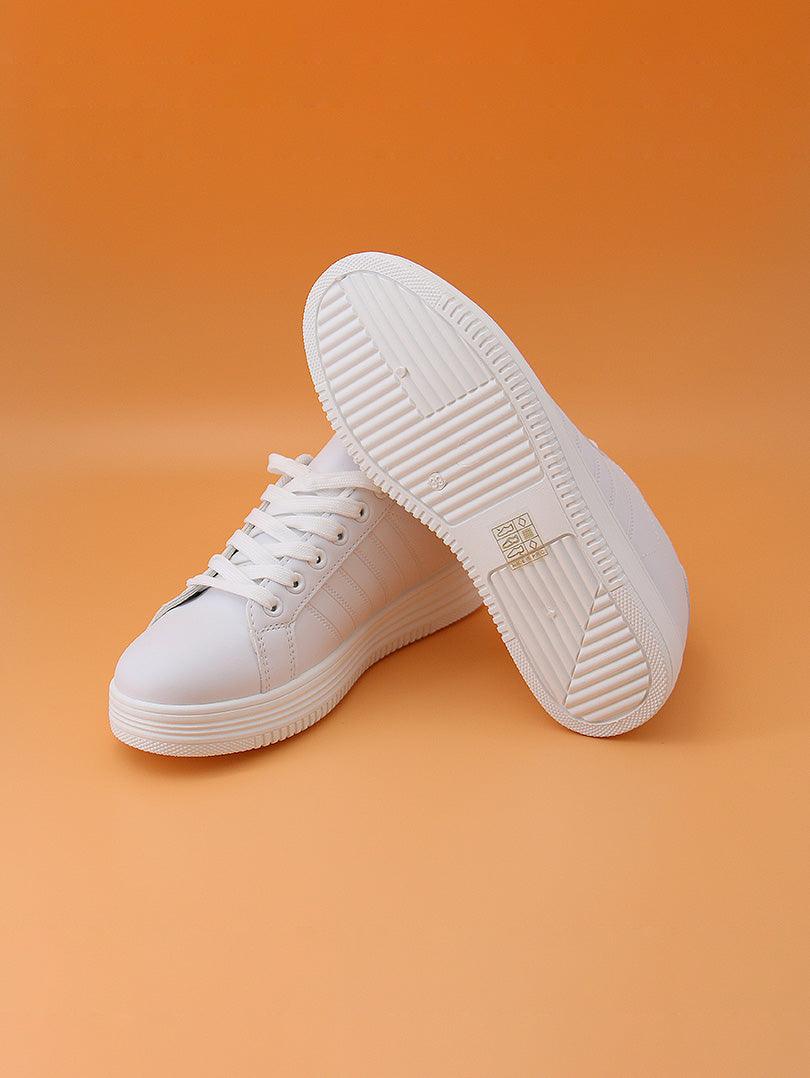 Baskets semelle haute à lacets - Image 7