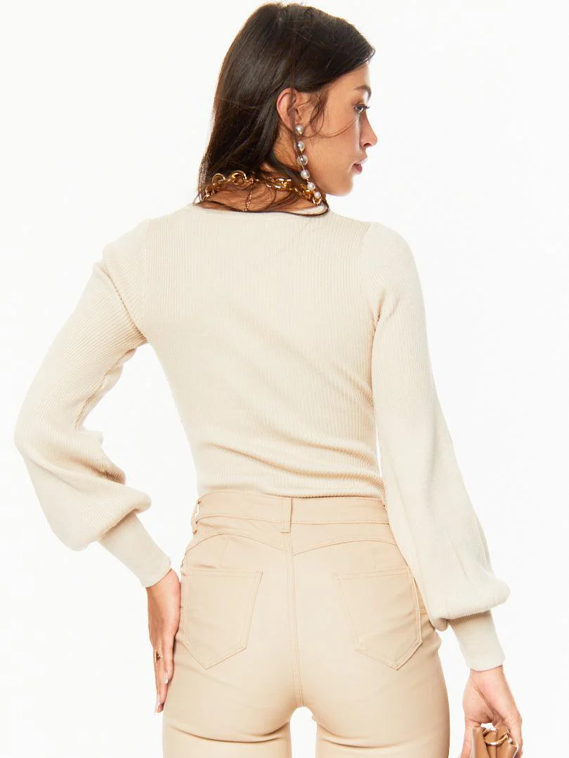 Body en maille fine manches longues - Image 8