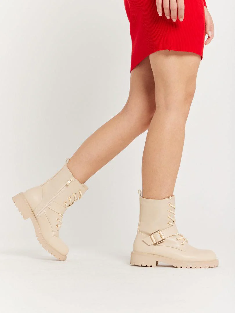 Bottines de pluie beige - Image 5