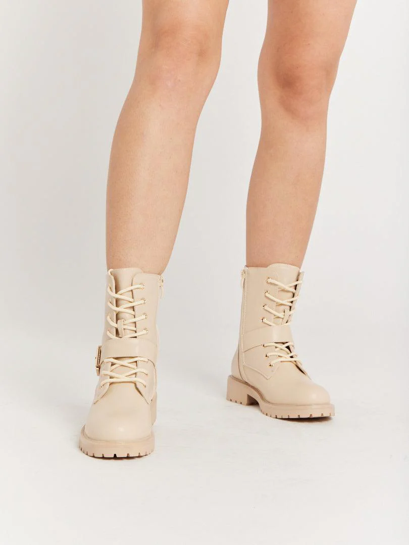 Bottines de pluie beige - Image 8