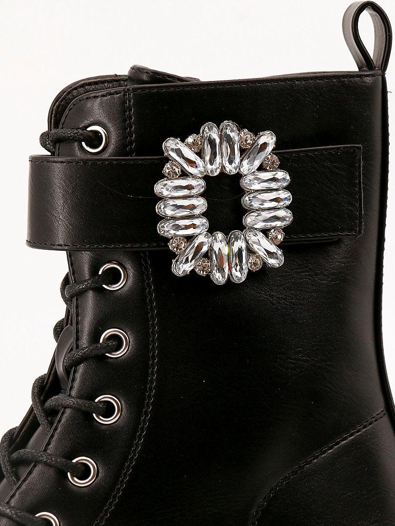 Bottines à empiecement argenté - Image 10