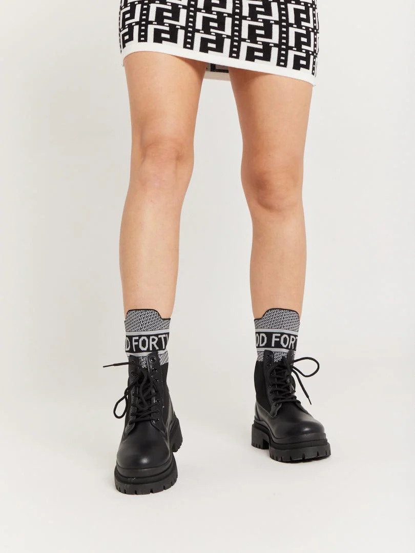 Bottines chaussettes bicolores - Image 12