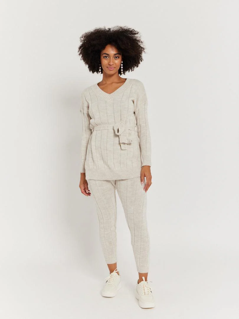 Ensemble en lainage blanc - Image 5