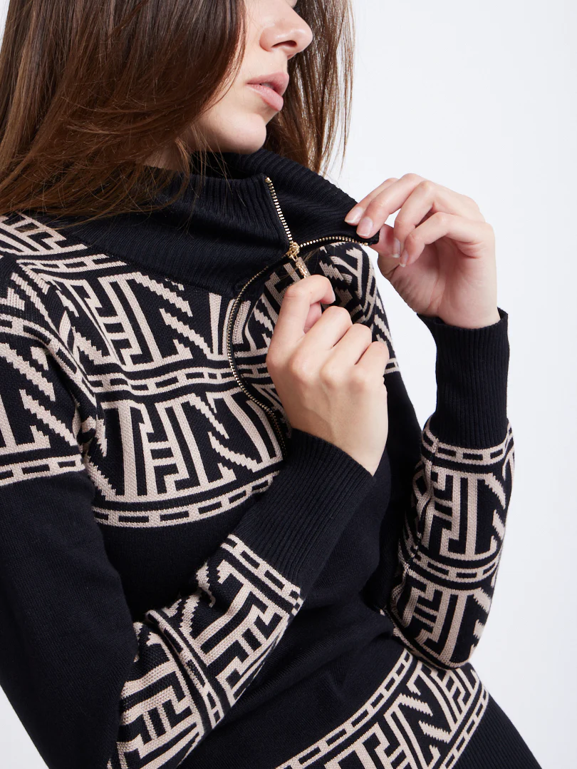 Ensemble en lainage grapique - Image 4