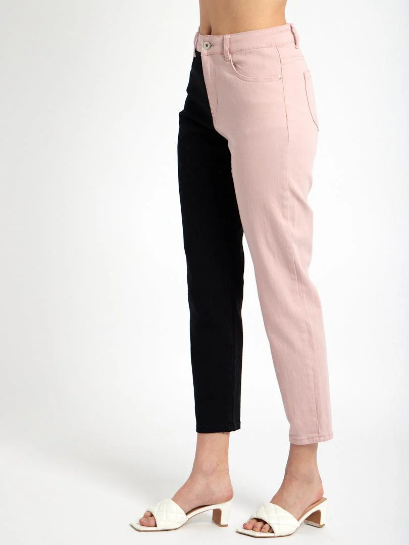 Jean mom bicolore - Image 3