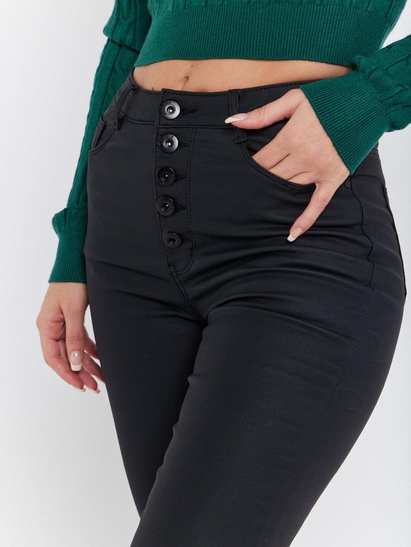 Jean skinny boutonnage apparent - Image 4