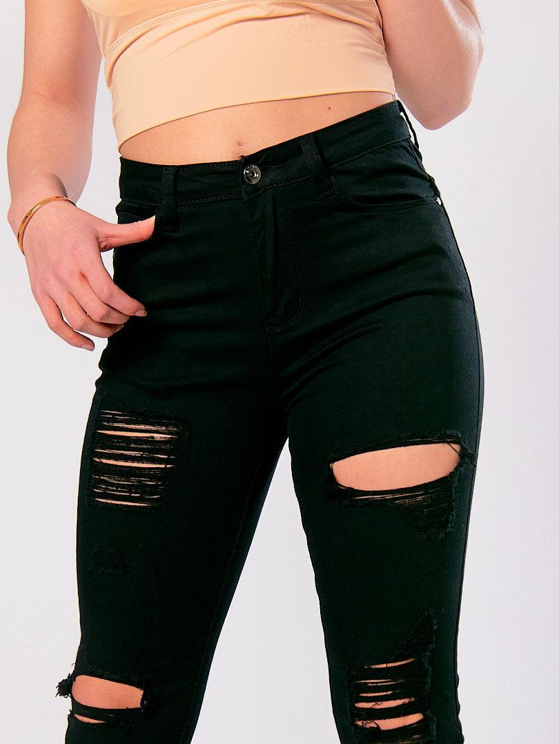 Jean skinny déchiré taille haute - Image 8