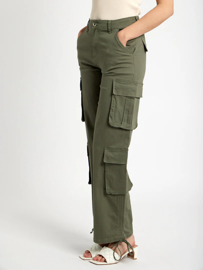 Pantalon cargo droit avec cordon de serrage - Image 13