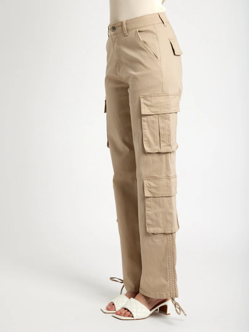 Pantalon cargo droit avec cordon de serrage - Image 4