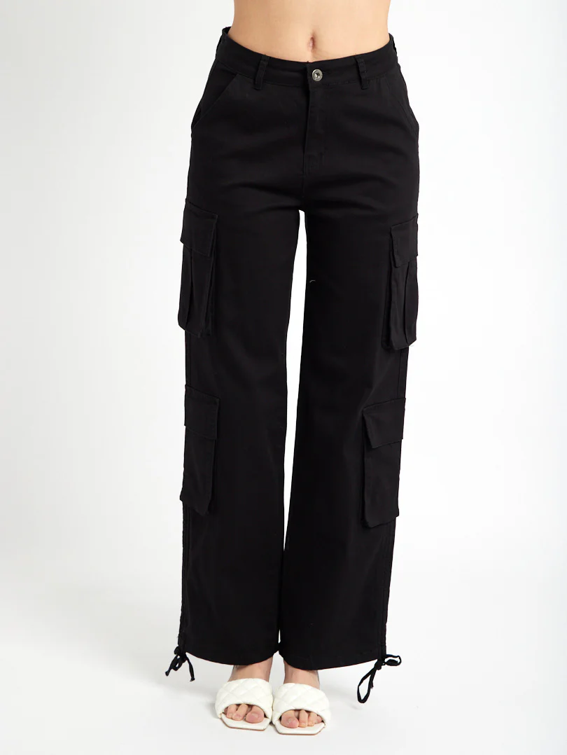 Pantalon cargo droit avec cordon de serrage - Image 7