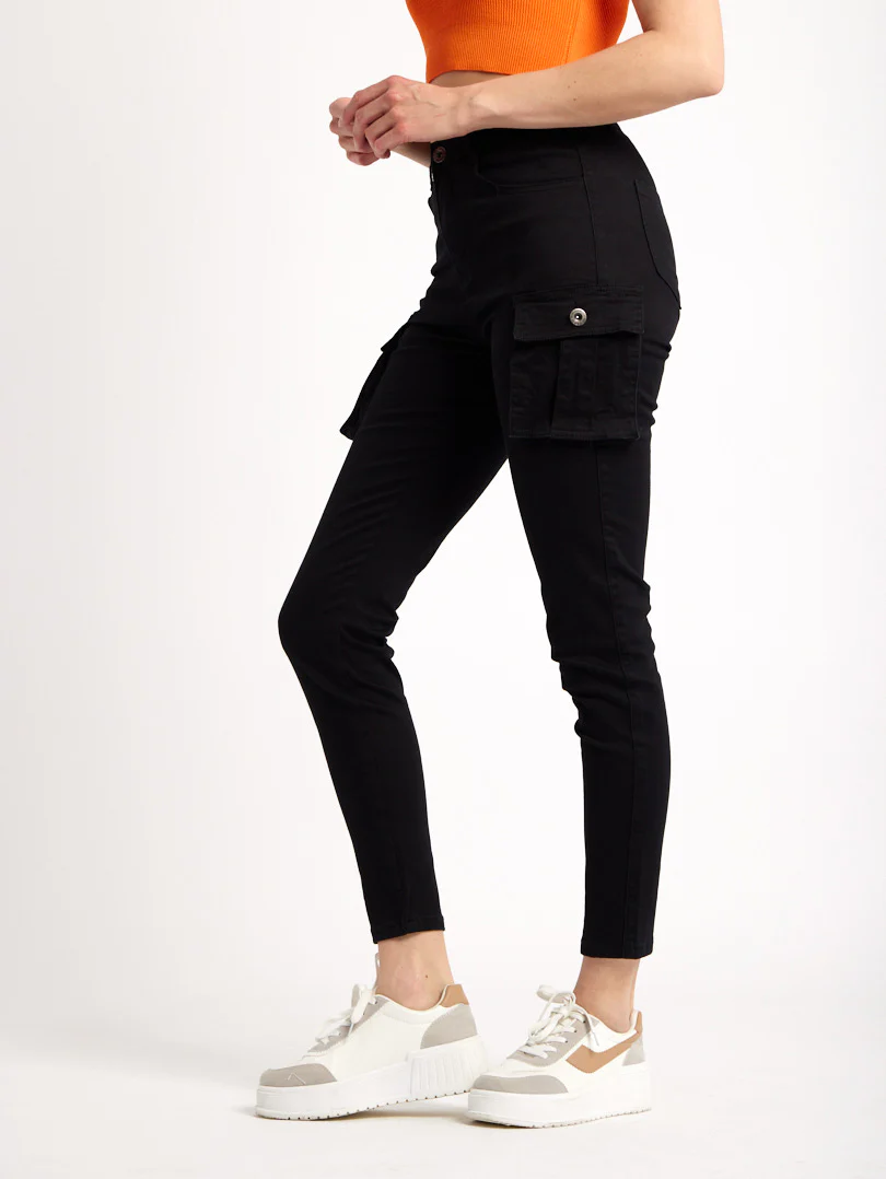 Pantalon cargo skinny avec poches à rabat - Image 3