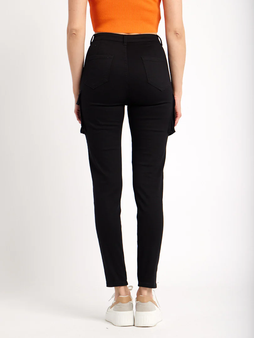 Pantalon cargo skinny avec poches à rabat - Image 4