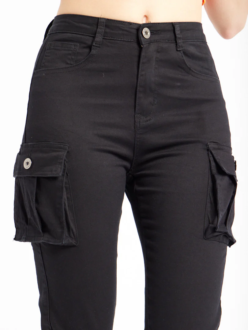 Pantalon cargo skinny avec poches à rabat - Image 5