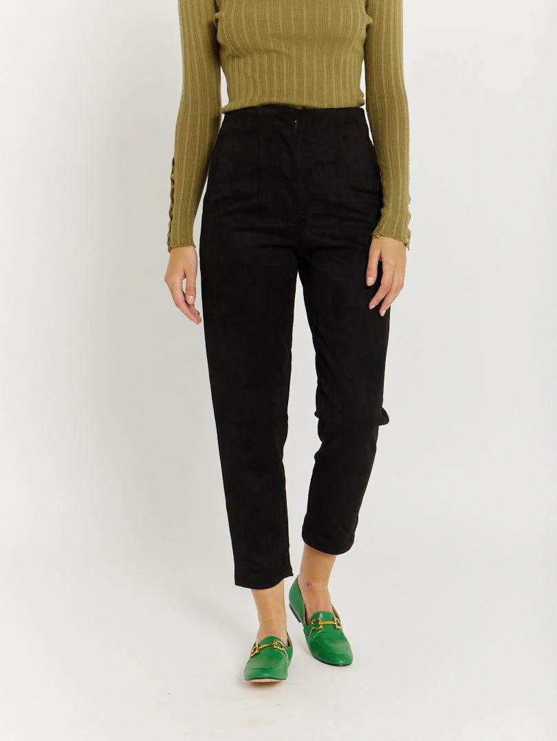 Pantalon droit effet suedine - Image 15