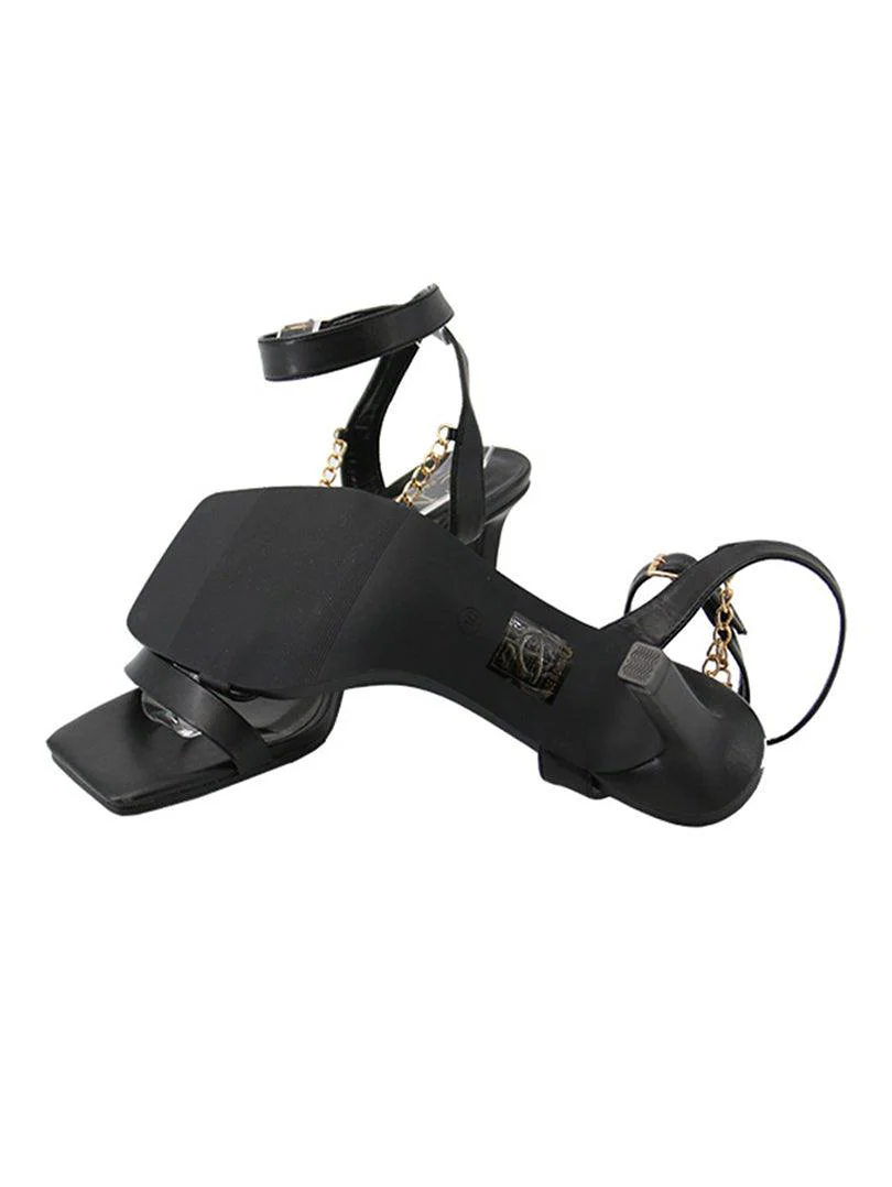 Sandale à talon avec bride ornée de bijoux - Image 6