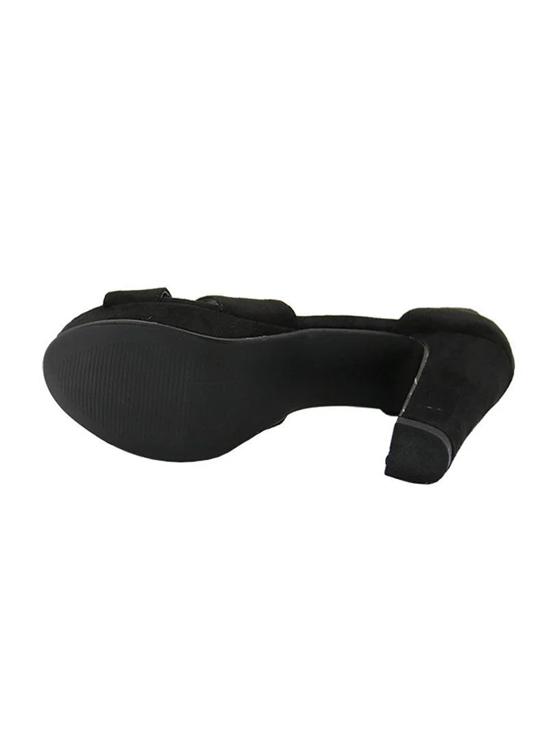 Sandale en simili daim à talon - Image 3