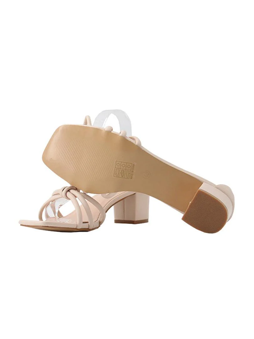 Sandale noire à lacet en simili cuir - Image 8