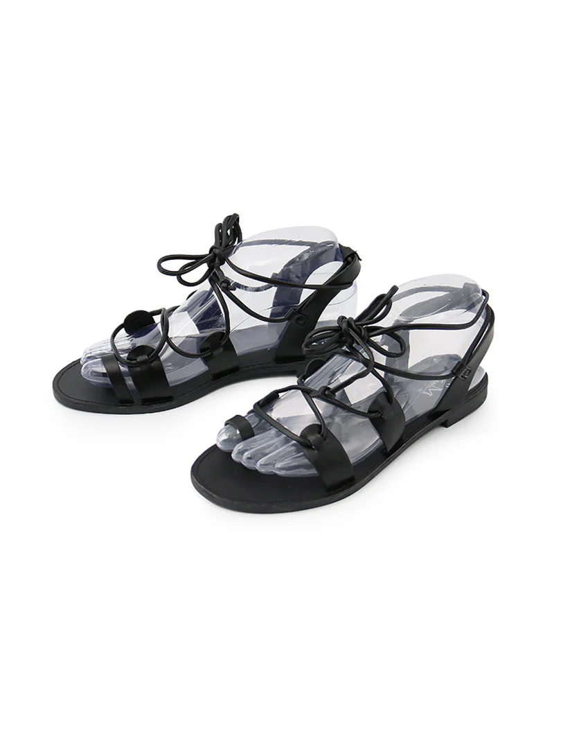 Sandale plate à lacet - Image 6