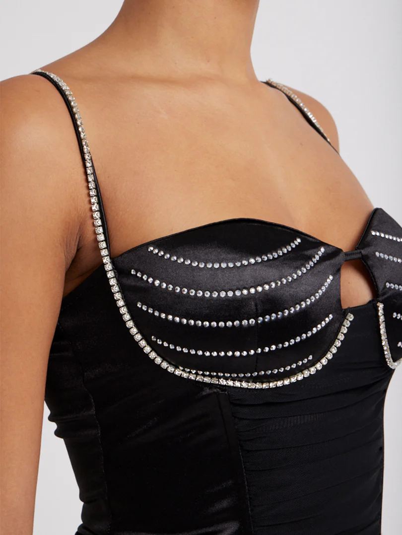 Top corset à bretelles en strass - Image 7