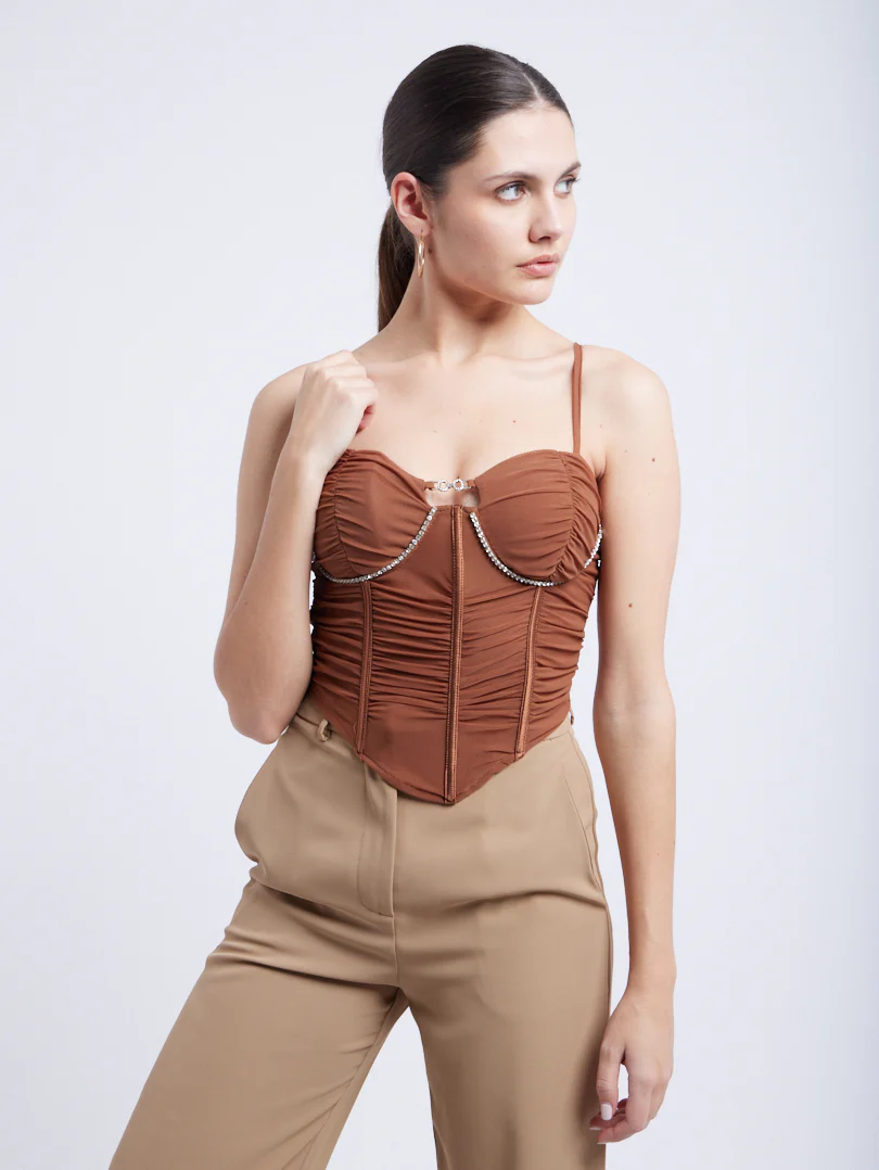 Top corset avec finition froncée - Image 11