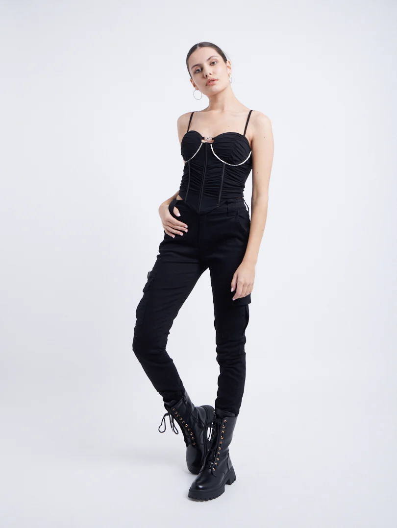 Top corset avec finition froncée - Image 12