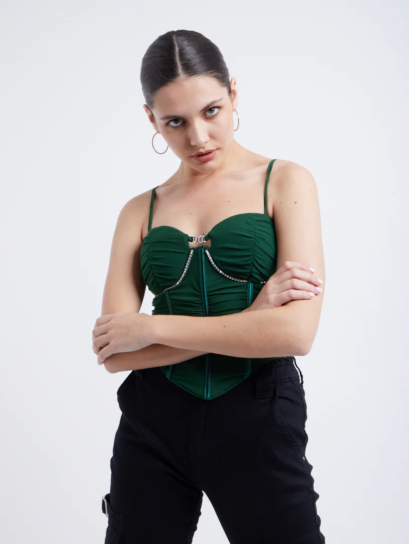 Top corset avec finition froncée - Image 15