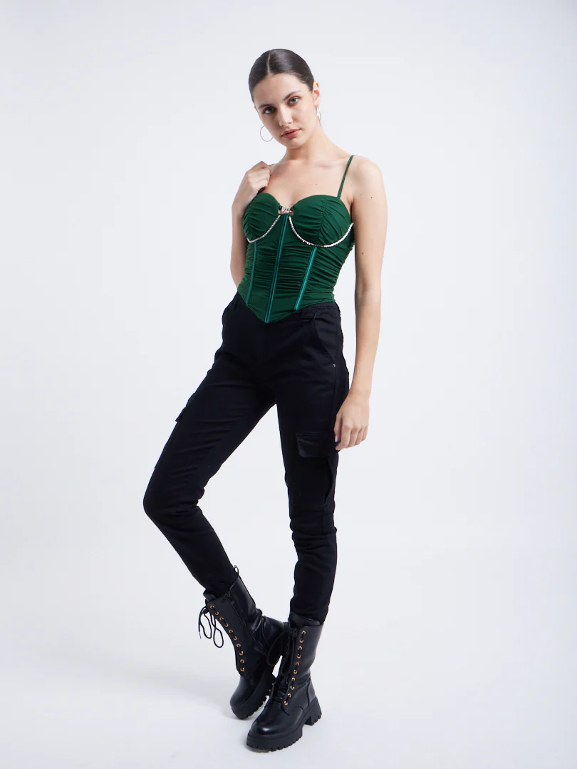 Top corset avec finition froncée - Image 16
