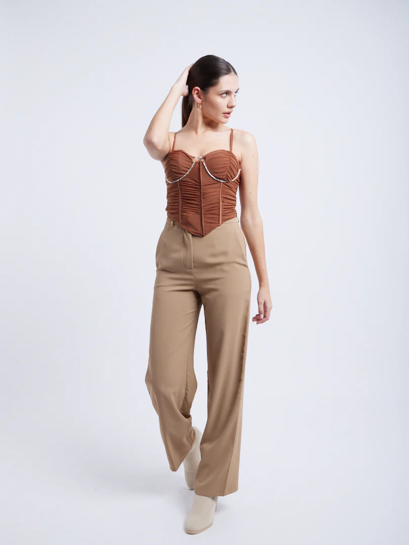 Top corset avec finition froncée - Image 9
