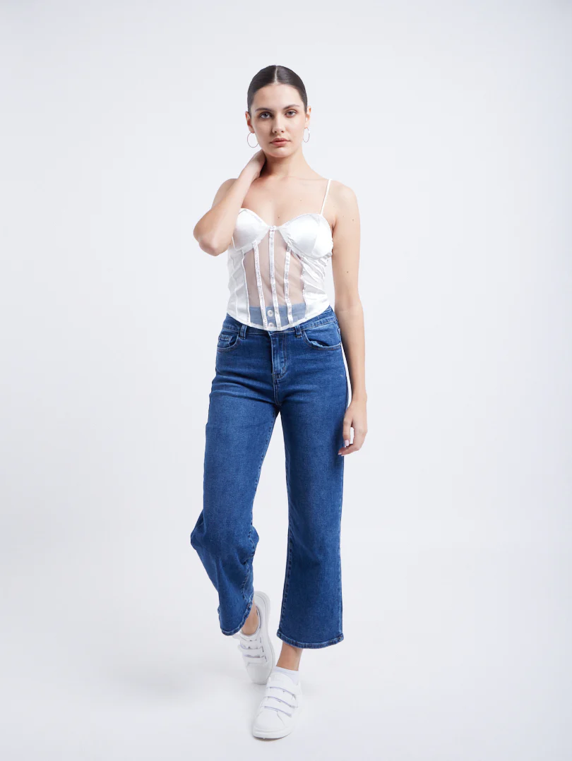 Top corset finition strass brettelles fines - Image 12