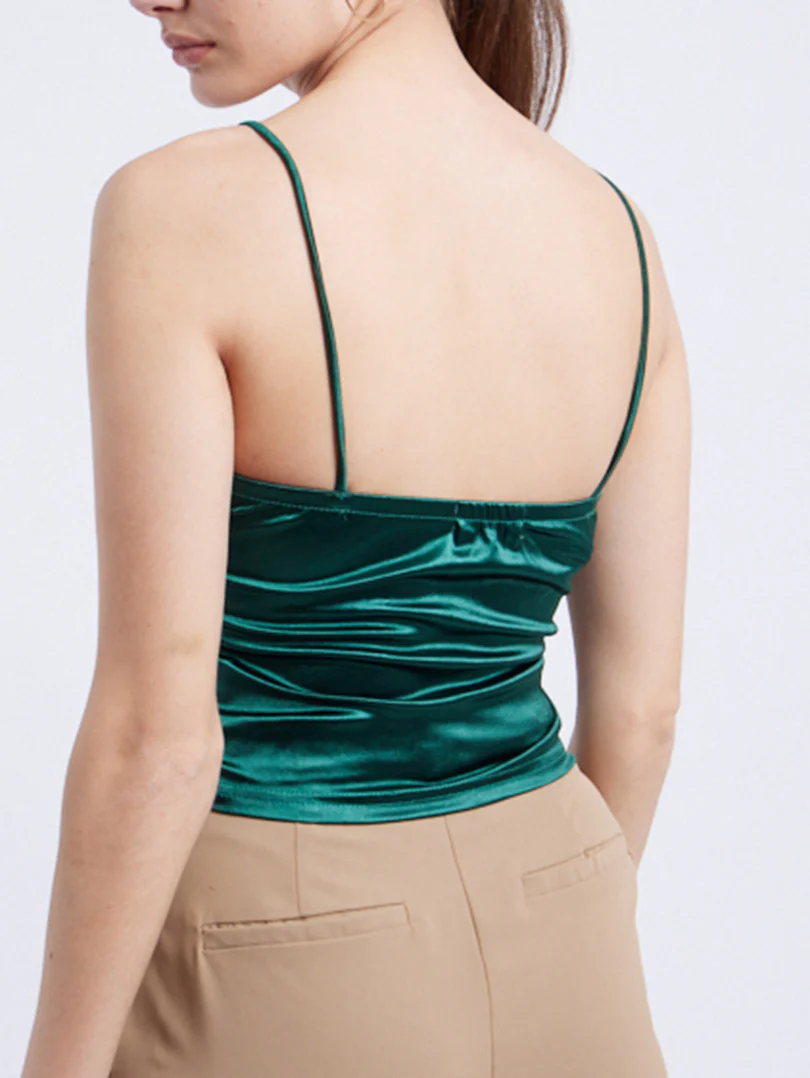 Top corset finition strass brettelles fines - Image 3